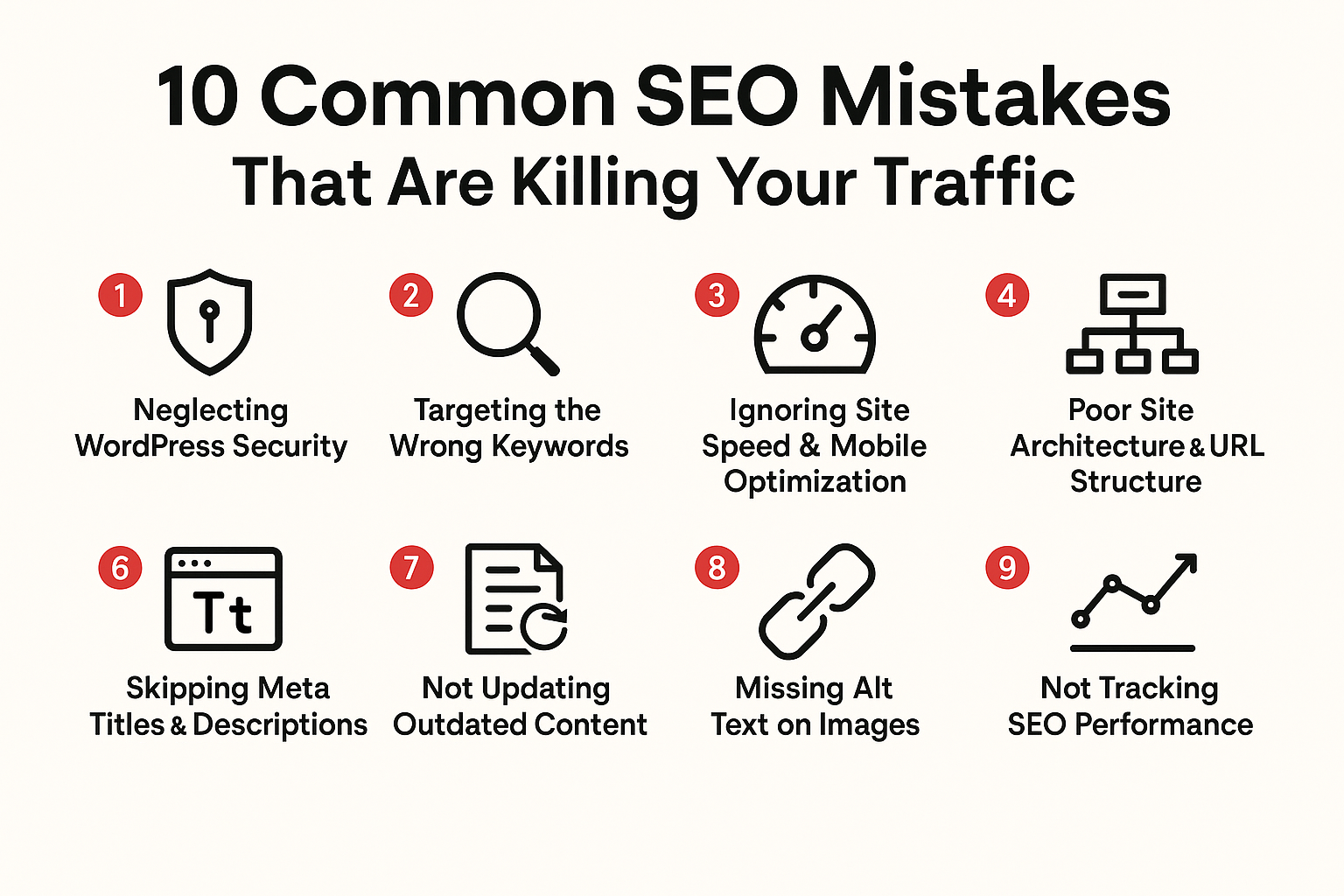 10 Common SEO Mistakes That Are Killing Your Traffic